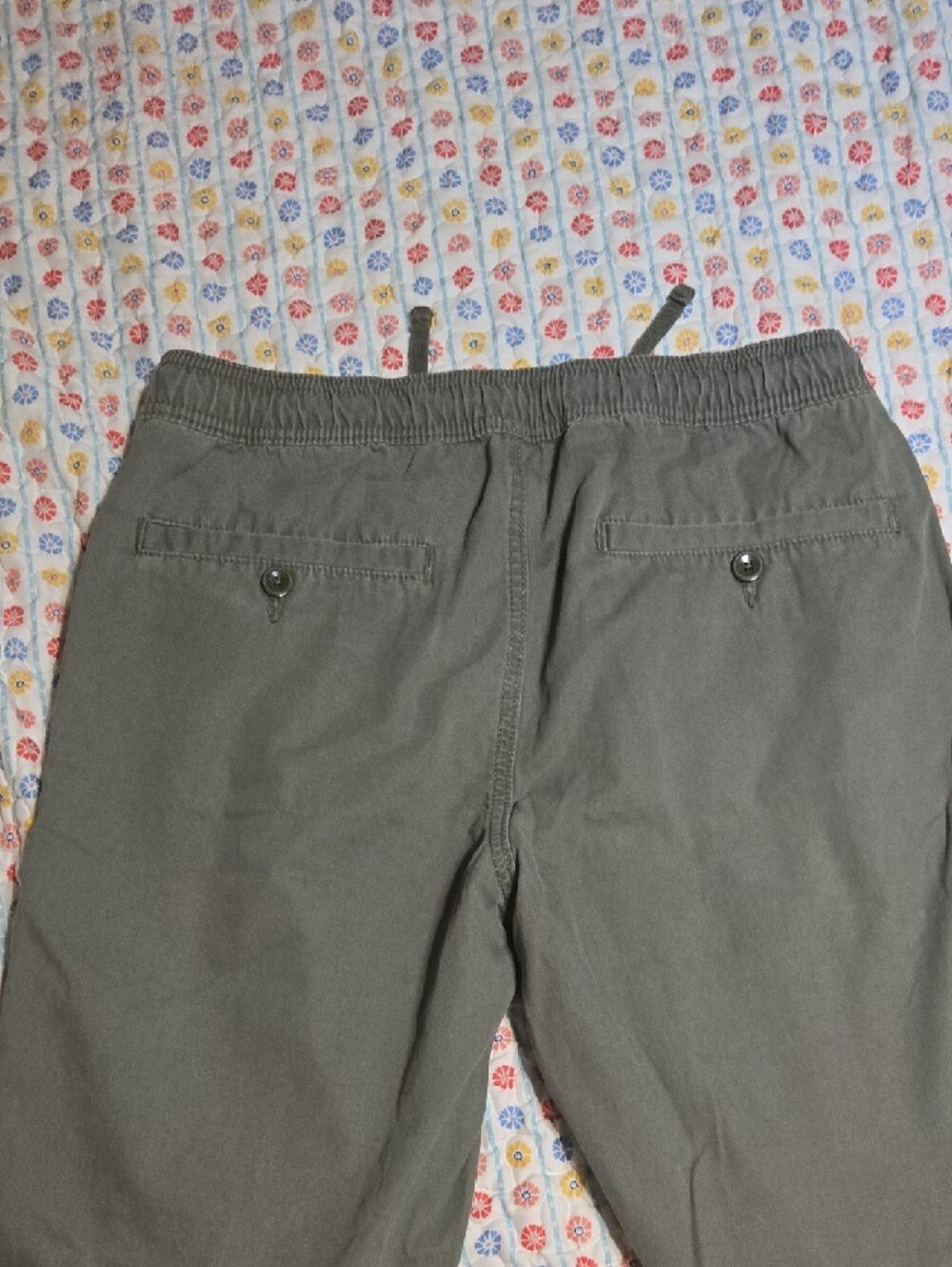 GAP Olive Green Women's Cotton Drawstring Slim Legged Jogger Pants. M - Picture 5 of 6
